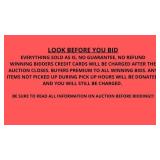 LOOK BEFORE YOU BID!!!