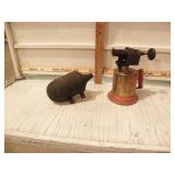 VINTAGE TORCH, FIRE EXTINQUISHER