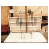 METAL MAGAZINE RACK, 26 1/2" T X 16 1/2" W