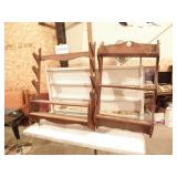 WOOD GUN RACK, WOOD WALL HANGING SHELF