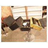 ZENITH TUBE CASE FULL OF MISC ITEMS