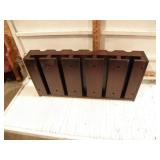 HANGING WINE GLASS RACK, 24" L X 11 3/4" W