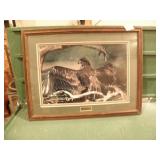 FRAMED EAGLE PICTURE, :READY FOR FIRST FLIGHT"