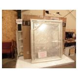 SILVER BEVELED MIRROR, 23" X 29" IN BOX