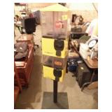 STANDING CANDY DISPENSER, 59" T, NO KEY