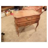 2 DRAWER END TABLE, 25 3/4" T X 25 1/82" W X 16" D