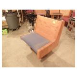 SMALL CHURCH PEW, 34" T X 28 1/4" W X 23 1/2" D