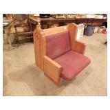 SMALL CHURCH PEW, 36" T X 28" W X  24" D