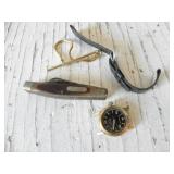 OLD TIMER POCKET KNIFE, BROKEN WATCH 14K GOLD