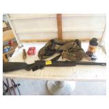 KNIGHT 50CAL BLACKPOWDER RIFLE W/ EXTRAS