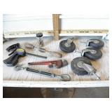 CASTER WHEELS, QUICK GRIP, TURN BUCKLE