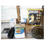RAIN SUIT, AIR COMPRESSOR, DIGITAL SCALE