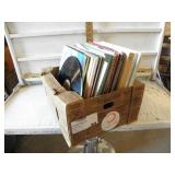 BOX OF VYNAL RECORDS