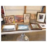 SEVERL FRAMED PICTURES