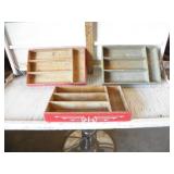 3 SMALL WOOD TRAYS