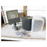 2 KLH SPEAKERS, HI-TEK OUTDOOR LIGHT