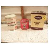 TINS, TABACCO, MARSHMALLOWS, FRAMERS BROTHERS
