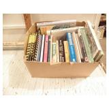 BOX OF MISC BOOKS, SUGAR, BIRD WING