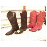 2 PAIR OF BOOTS, 5 1/2M