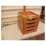 4 DRAWER CABINT FULL OF SEWING ITEMS