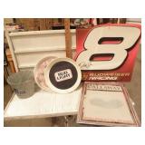 SEVERAL BEER ITEMS, METAL CORONA BUCKET, BUDWISER