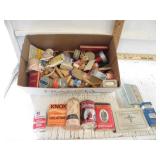 SPICE TINS, SEWING ITEMS, SEVERALVINTAGE ITEMS