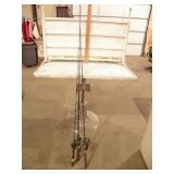 3 FISHING POLES W/ REELS