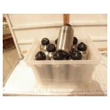 9 STAINLESS STEEL WATER BTLS