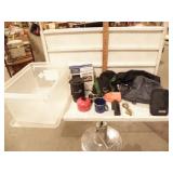 WATER FILTER, BACK PANCHO, JET BOIL, BINOCS