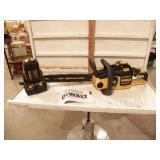 DEWALT 40V LITHIUM CHAINSAW, 2 BATTERYS, 1 CHARGER