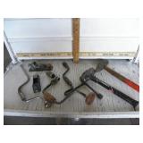 HUSKY SLEDGE HAMMER, HANDDRILLS, PLANER