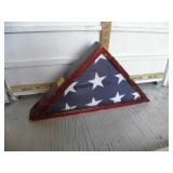 AMERICAN FLAG IN DISPLAY CASE