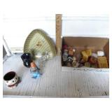 SMALL PORCILAN FIGURINES, SALT AND PEPPER SHAKER