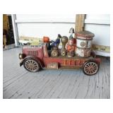 VINTAGE TIN FIRE TRUCK, TRADE MARK