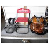 2 SETS OF BODY PADS, SMALL CHILDS CHAIR