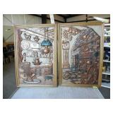 MODLED PLASTIC WALL ART FRAMED PICTURES