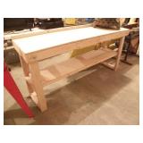 FOLD UP WORK BENCH W/ SHELF