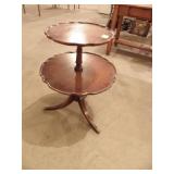 2 TIER TABLE, 29" T X 22"  W BOTTOM, 17" W TOP