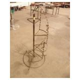 IRON SPIRAL PLANT STAND, 43" T
