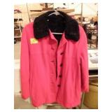 RED LADIES COAT, NO SIZE