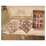 BASEBALL CARDS, 26 SHEETS, SOME DOUBLE SIDED