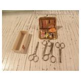 SMALL SEWING KIT AND SCISSORS