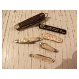 6 POCKET KNIVES