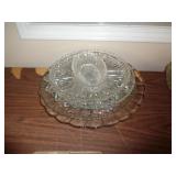 STACK OF SERVING DISHES