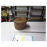 LARGE HEAVY COPPER COLORED POT