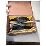 LOT OF 45RPM RECORDS IN CASE