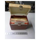 LOT OF 45RPM RECORDS IN CASE