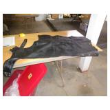 LEATHER MOTORCYCLE CHAPS SZ XXXL
