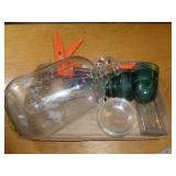 LOT OF MISC GLASSWARE