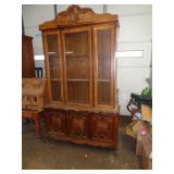 2 PIECE CHINA CABINET 82"T X 43"W X 16" D